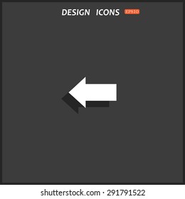 arrow indicates the direction. icon. vector design