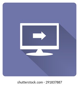 arrow indicates the direction. icon. vector design