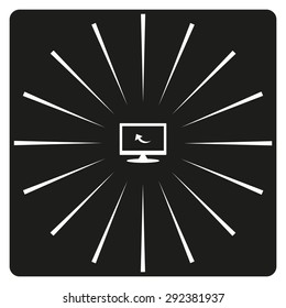 arrow indicates the direction. icon. vector design