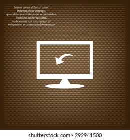 arrow indicates the direction. icon. vector design