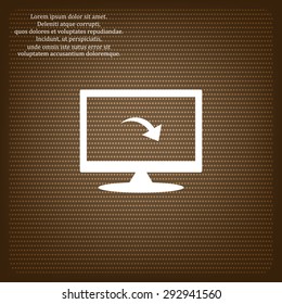 arrow indicates the direction. icon. vector design
