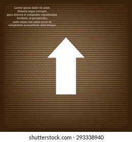 arrow indicates the direction. icon. vector design
