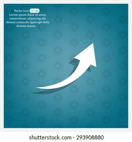 arrow indicates the direction. icon. vector design