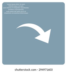 arrow indicates the direction. icon. vector design