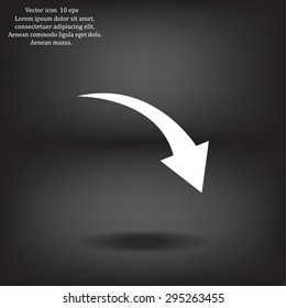 arrow indicates the direction. icon. vector design