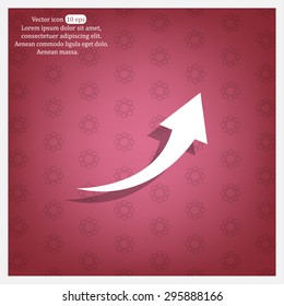 arrow indicates the direction. icon. vector design