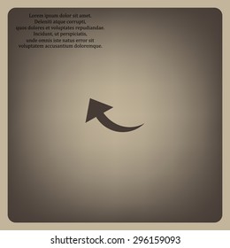 arrow indicates the direction. icon. vector design