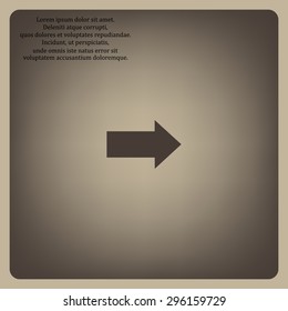 arrow indicates the direction. icon. vector design