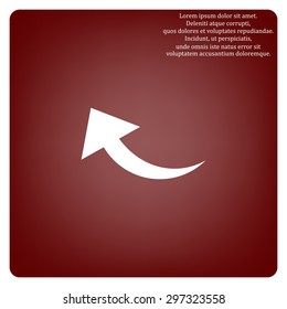 arrow indicates the direction. icon. vector design