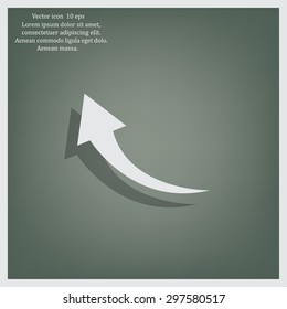 arrow indicates the direction. icon. vector design
