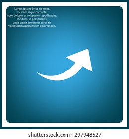 arrow indicates the direction. icon. vector design