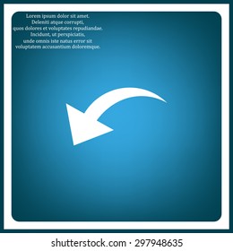 arrow indicates the direction. icon. vector design