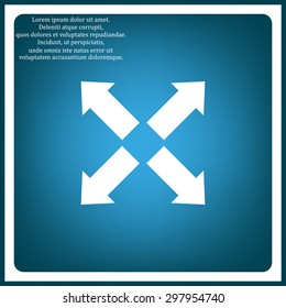 arrow indicates the direction. icon. vector design