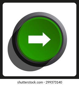 arrow indicates the direction. icon. vector design
