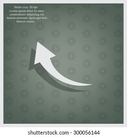 arrow indicates the direction. icon. vector design