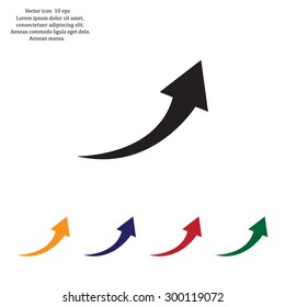arrow indicates the direction. icon. vector design