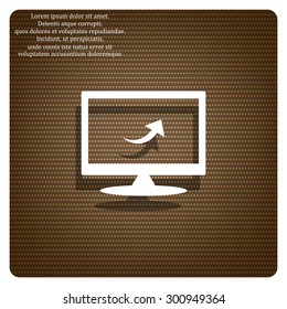 arrow indicates the direction. icon. vector design
