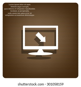 arrow indicates the direction. icon. vector design