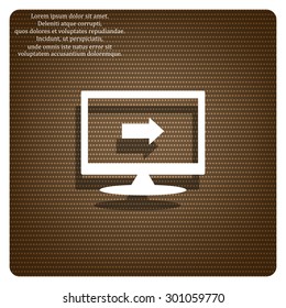 arrow indicates the direction. icon. vector design