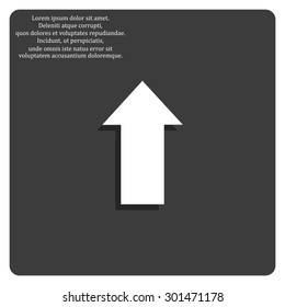 arrow indicates the direction. icon. vector design