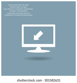 arrow indicates the direction. icon. vector design