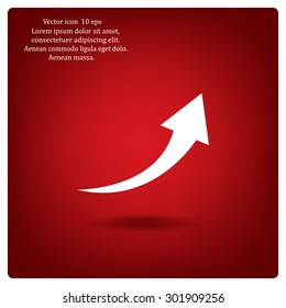 arrow indicates the direction. icon. vector design