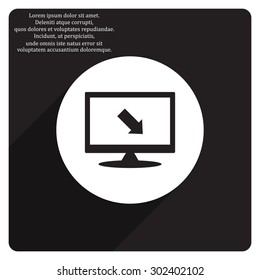 arrow indicates the direction. icon. vector design