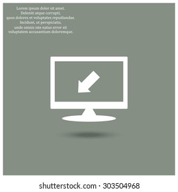 arrow indicates the direction. icon. vector design