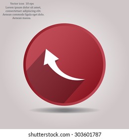 arrow indicates the direction. icon. vector design