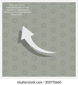 arrow indicates the direction. icon. vector design
