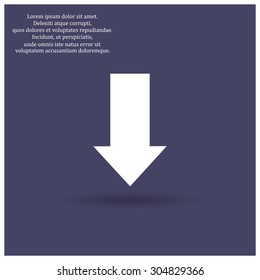 arrow indicates the direction. icon. vector design