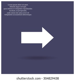 arrow indicates the direction. icon. vector design