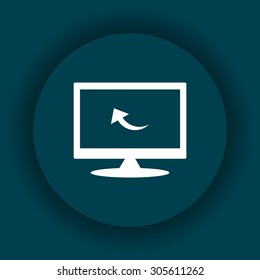 arrow indicates the direction. icon. vector design