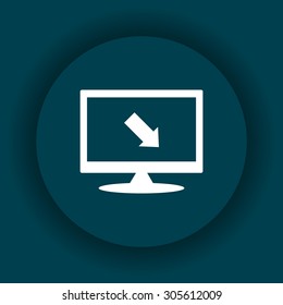 arrow indicates the direction. icon. vector design