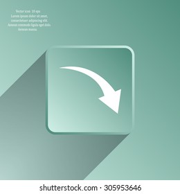 arrow indicates the direction. icon. vector design