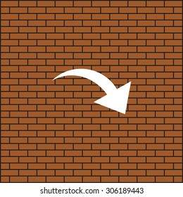 arrow indicates the direction. icon. vector design