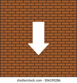 arrow indicates the direction. icon. vector design