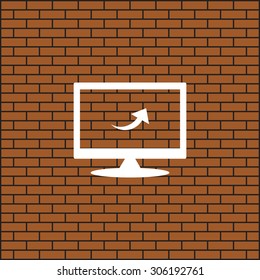 arrow indicates the direction. icon. vector design