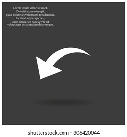 arrow indicates the direction. icon. vector design