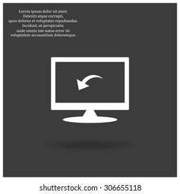 arrow indicates the direction. icon. vector design
