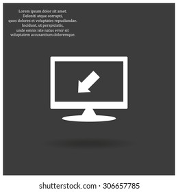 arrow indicates the direction. icon. vector design
