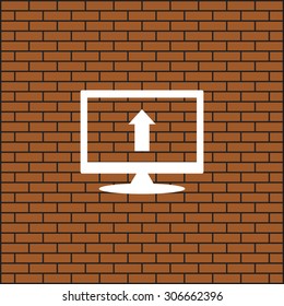 arrow indicates the direction. icon. vector design