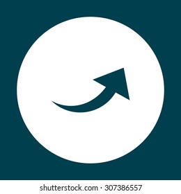 arrow indicates the direction. icon. vector design