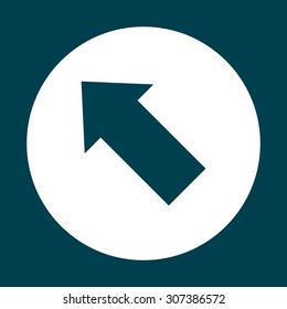 arrow indicates the direction. icon. vector design