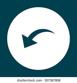 arrow indicates the direction. icon. vector design
