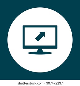 arrow indicates the direction. icon. vector design