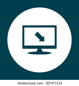 arrow indicates the direction. icon. vector design