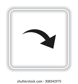arrow indicates the direction. icon. vector design