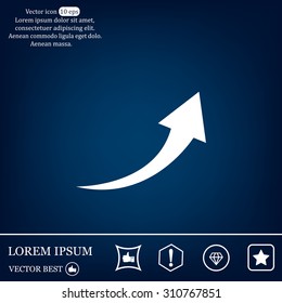 arrow indicates the direction. icon. vector design