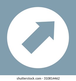 arrow indicates the direction. icon. vector design